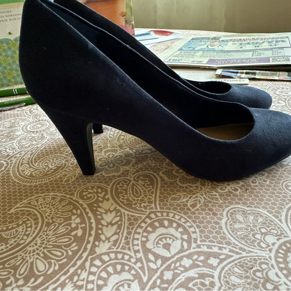Blue shoes pumps 3inch heels new